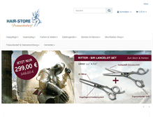 Tablet Screenshot of hair-store.de